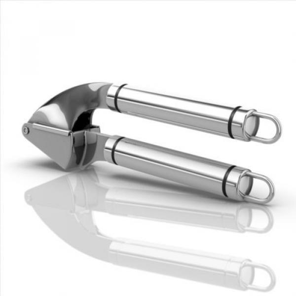 Propresser Garlic Press Stainless Steel - The Authentic Kitchen Gadgets. Home Ch #4 image