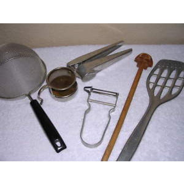 VINTAGE 7 UTENSILS FROM GERMANY &amp; SWITZERLAND, PEELER, GARLIC PRESS, SPATULA #1 image