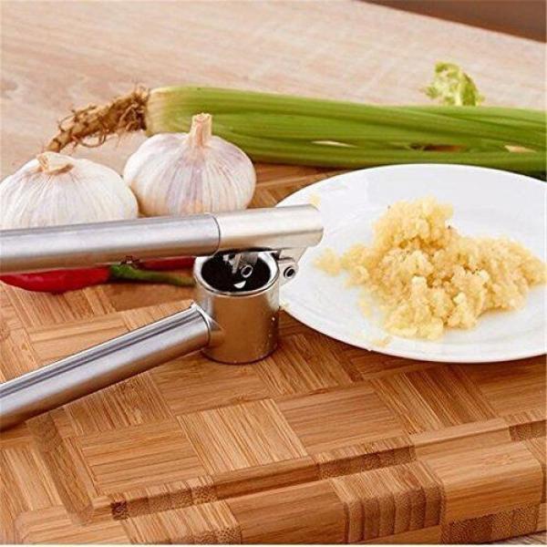 Stainless Steel Garlic Press Easy Clean Easy Use Best Home Kitchen Utensel Tool #2 image