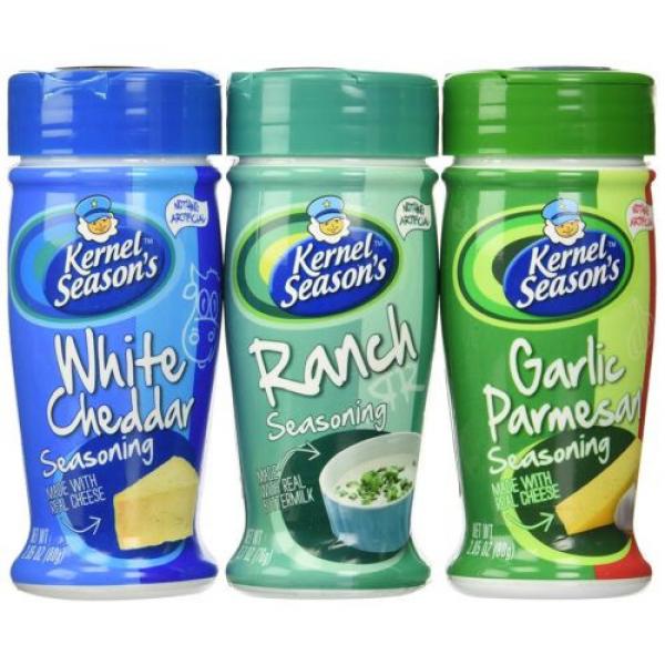 Kernel Season&#039;s Popcorn Seasoning Variety Pack of 3 Ranch Parmesan &amp; Garlic and #1 image