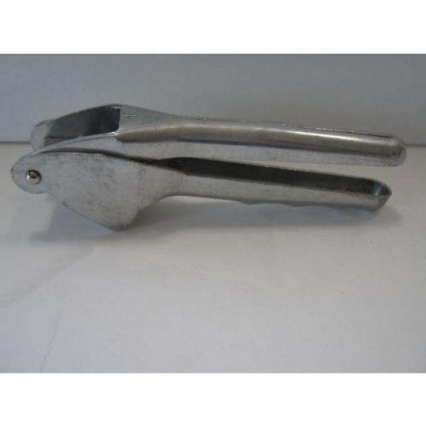 Aluminum Garlic Press Minced Hand Press Made in Taiwan Silver #1 image