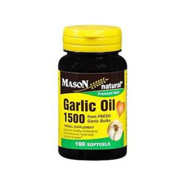 Mason Vitamins Natural Garlic Oil 1500, 100ct 311845072313T234 #1 image