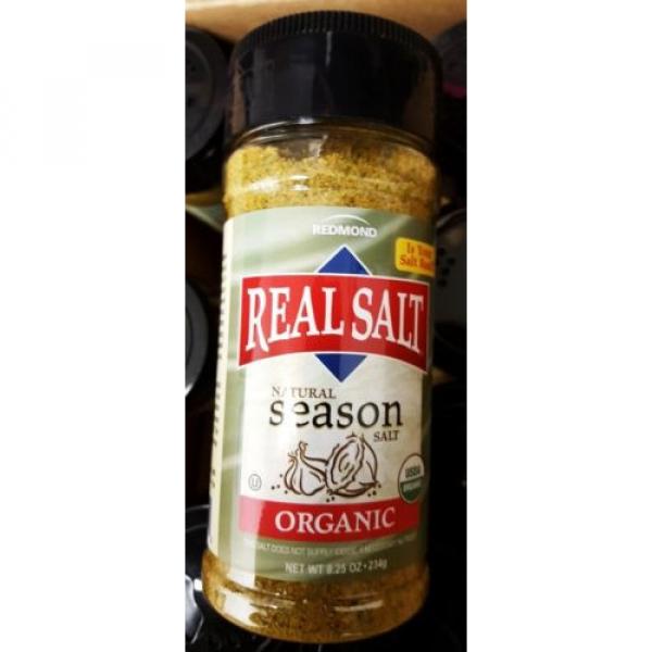 Redmond RealSalt 26oz Pouch, 2oz Shaker, 8.25oz Natural Season Onion Garlic Salt #4 image