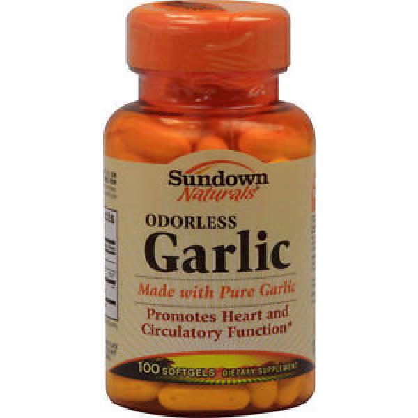 Sundown Naturals Garlic Softgels, Odor Free, 100ct 030768004088A488 #1 image