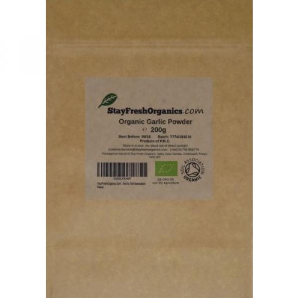 StayFreshOrganics 200g Organic Garlic Powder Certified By Soil Association #1 image